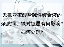 无氰亚硫酸盐碱性镀金液的杂质铜、铁对镀层有何影响?